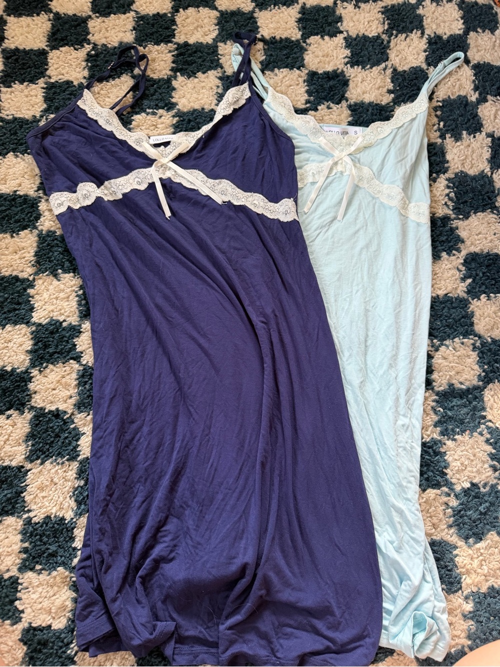 2 LOLLO VITA Womens Chemise Nightgown  Slips